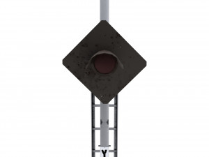 train traffic light 11 3D Модель
