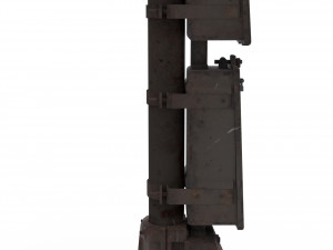 train traffic light 12 Modelo 3D