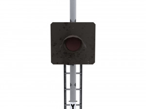 train traffic light 12 Modelo 3D