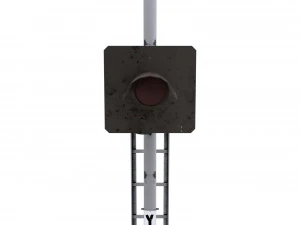 lampu lalu lintas kereta api 12 Model 3D