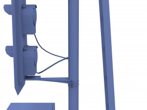 train traffic light 12 Modelo 3D