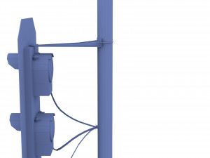 train traffic light 12 Modelo 3D