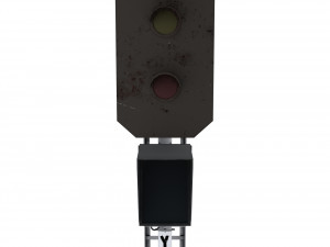 train traffic light 13 Modelo 3D