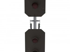 train traffic light 14 3D Model