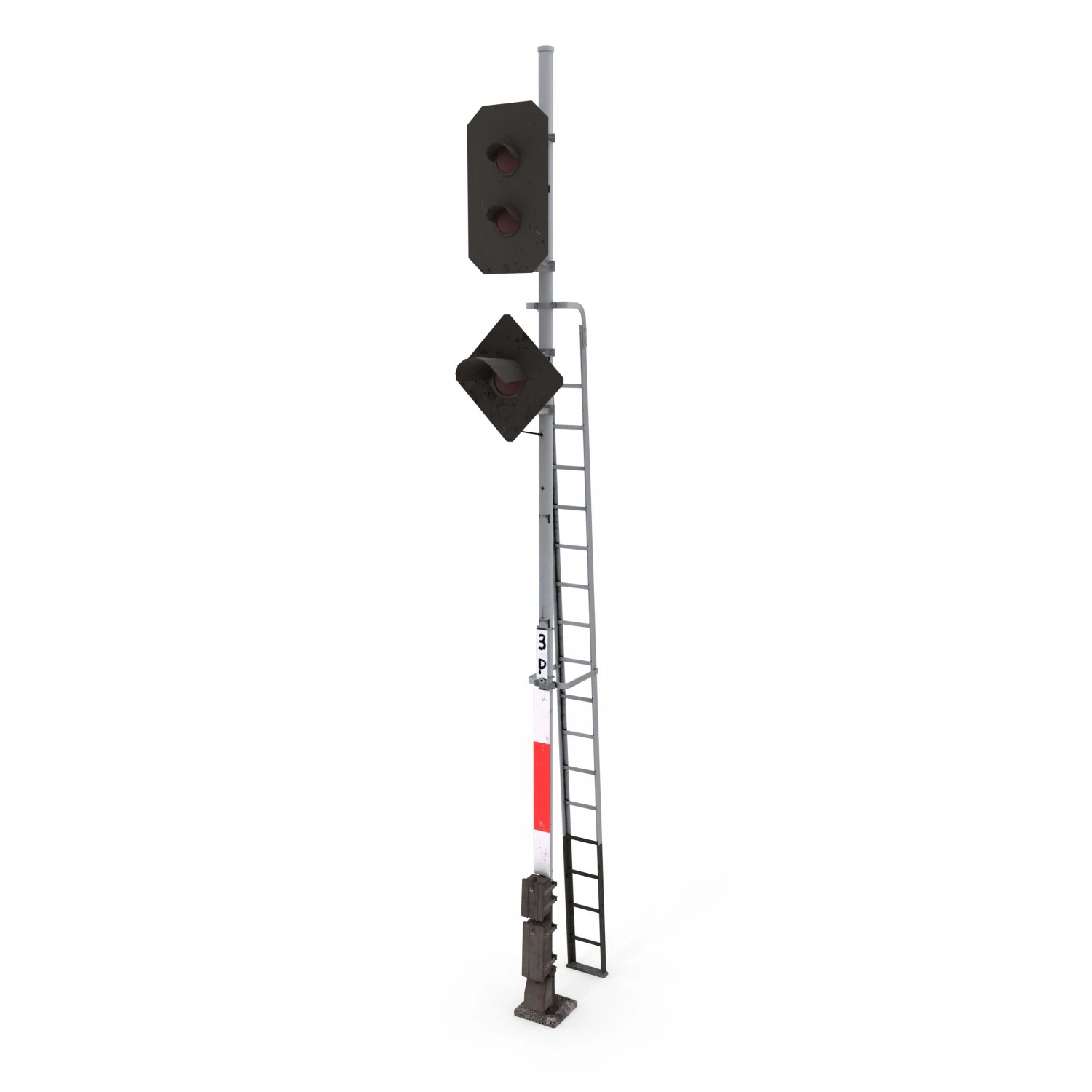 train traffic light 15 3D Model .c4d .max .obj .3ds .fbx .stl .blend 