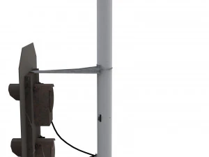 train traffic light 15 3D Model