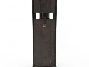 train traffic light 16 3D Model