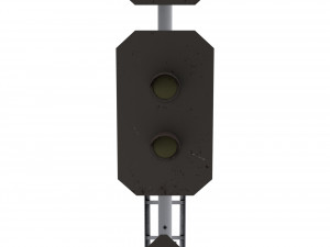 train traffic light 16 3D 모델