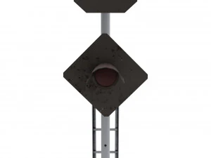 train traffic light 17 3D Model
