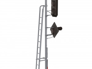 train traffic light 18 3D Model