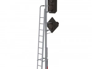 train traffic light 19 3D Model