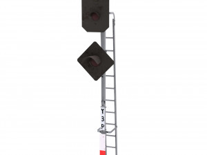train traffic light 19 Model 3D