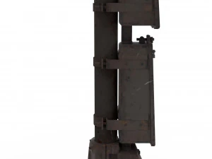 train traffic light 19 3D Model