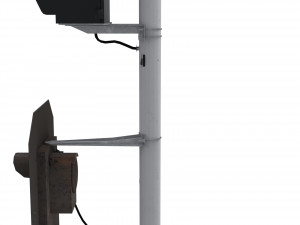 train traffic light 19 Model 3D