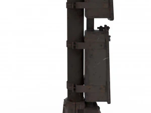 train traffic light 20 3D Model