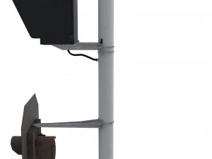 train traffic light 20 3D Model