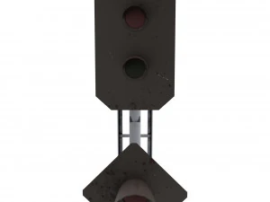 train traffic light 20 3D Model