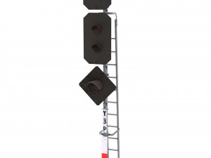 train traffic light 21 3D 모델