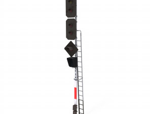 train traffic light 22 3D Model
