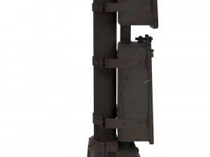 train traffic light 22 3D Model