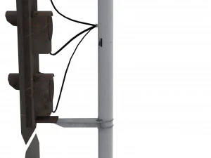 train traffic light 22 3D Model