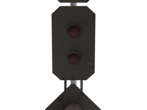 train traffic light 22 Modello 3D