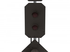 train traffic light 22 3D Model