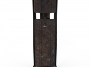 train traffic light weathered 1 3D 模型