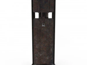 train traffic light weathered 1 3D Model