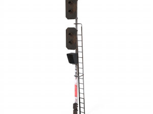 train traffic light weathered 2 3D-Modell
