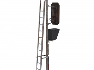 train traffic light weathered 2 3D 모델