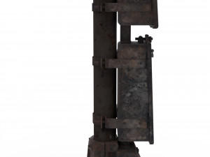 train traffic light weathered 2 3D 모델