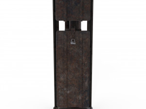 train traffic light weathered 2 3D 모델