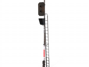 train traffic light weathered 4 Modello 3D