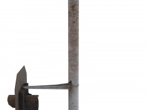 train traffic light weathered 4 3D Модель