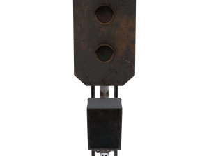 train traffic light weathered 4 3D Модель