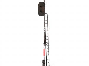 train traffic light weathered 5 Modèle 3D