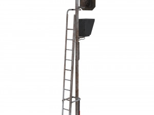 train traffic light weathered 6 Model 3D