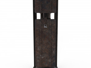 train traffic light weathered 6 Model 3D