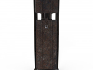 train traffic light weathered 7 Model 3D