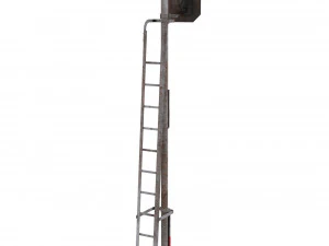 train traffic light weathered 8 3D Model