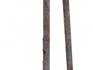 train traffic light weathered 8 Model 3D