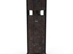 train traffic light weathered 8 Model 3D
