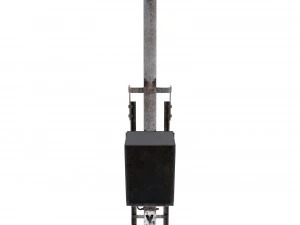 train traffic light weathered 10 3D Model