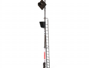 train traffic light weathered 11 3D Model