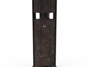 train traffic light weathered 11 Modèle 3D