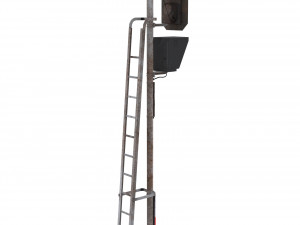 train traffic light weathered 13 Model 3D