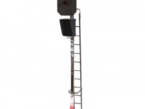 train traffic light weathered 13 3D Model