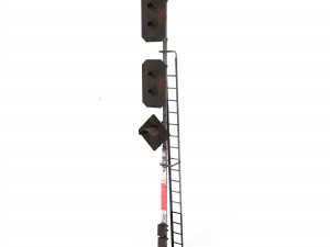 train traffic light weathered 14 3Dモデル