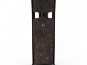train traffic light weathered 14 Model 3D